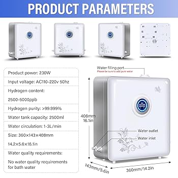 ウェア HYDRGEN Amazon.com: HNZXIB Hydrogen Bath Machine for Skin Renewal